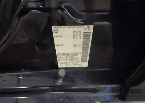 2020 Nissan Altima Sr Fwd из США, поврежденный, VIN 1N4BL4CV1LN302005